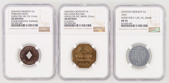 Crockett Tokens (3) [199200]