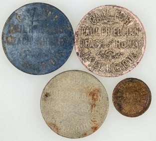 Weiland's Beer/Freidman Whiskey Tokens (4) [198324]