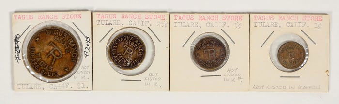 Tagus Ranch Store Token Set (4)  [198327]