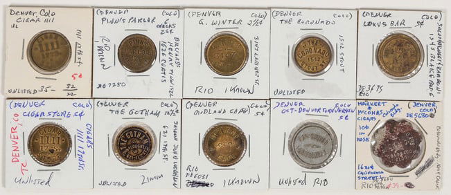 Denver Maverick Tokens (10) [198336]