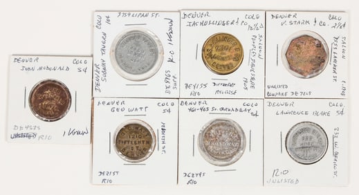 "One Known" Denver Tokens (7) [198343]