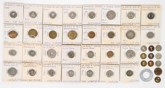 Indiana Transportation Token Collection (42) [198807]