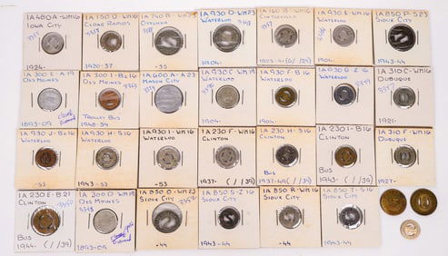 Iowa Transportation Token Collection (30) [198805]