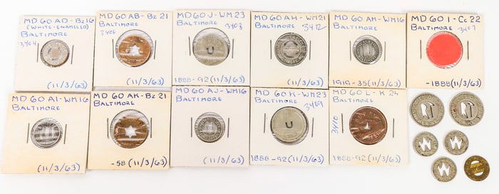 Maryland Transportation Token Collection (17) [198903]