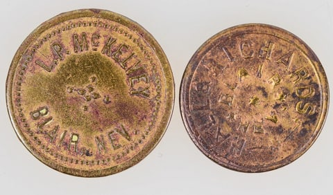 Trade Tokens from Ghost Town Blair, Nevada [198320]