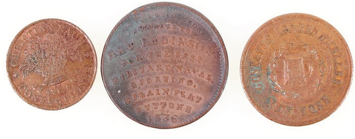 Early New York Tokens/Store Cards (3) [199507]