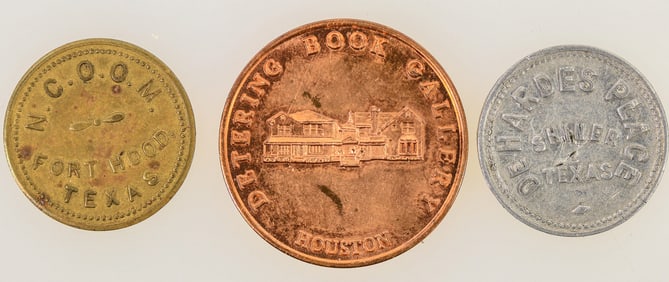 Texas Trade Tokens & Medal (3) [198321]