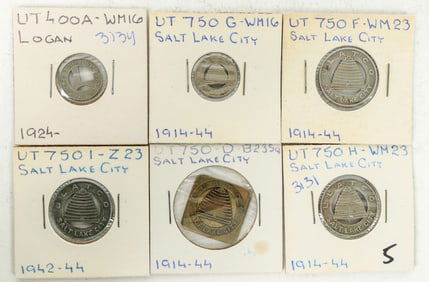 Utah Transportation Token Collection (6) [198907]