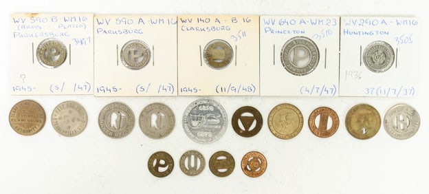West Virginia Transportation Token Collection (19) [198906]