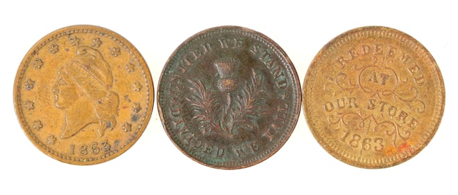 Civil War Tokens (3) [199563]