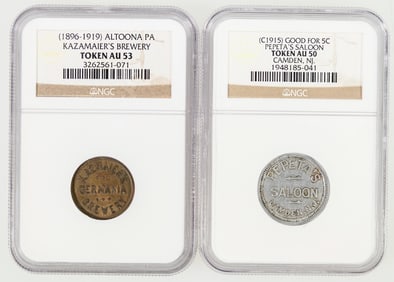 Brewery & Saloon Tokens (2) [198863]