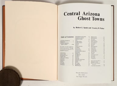 Central Arizona Ghost Towns: Rare Out of Print Signed Book [199615]