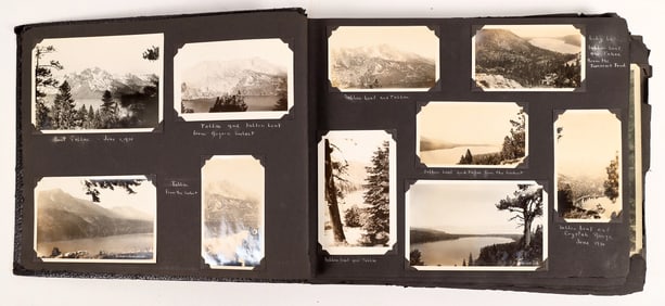 Vintage Travel Photo Album with Lake Tahoe [161885]