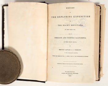 Fremont Expedition Book with Very Rare Foldout Map [199980]
