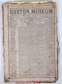 Boston Museum Newspapers 1849/50 Cal Gold Rush [195515]