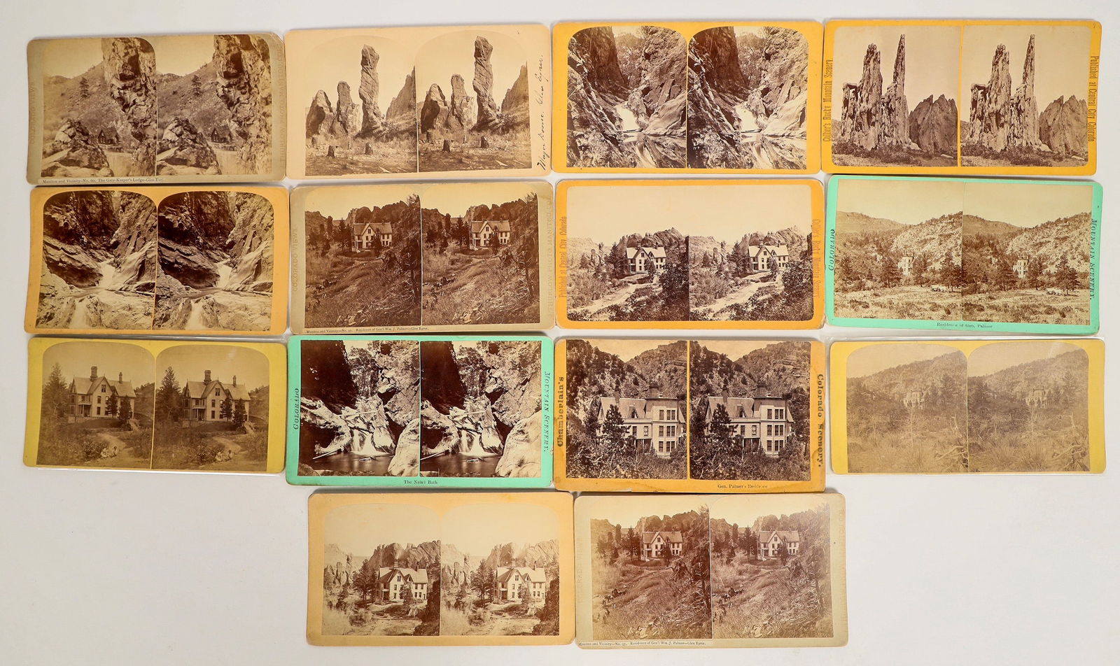 Glen Eyrie, Colorado Stereoview Group (14) [199283] (1 of 1)