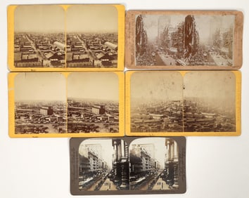 Chicago Stereoviews (5 Different) [197625]