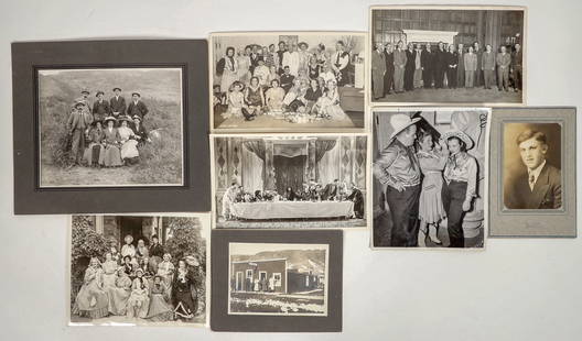 Group Photos from Helena, Montana  (8) 1940's [197236]: This lot has group photos from Helena, Montana from the 1940s. There is the Lord's Supper photo taken on March 25, 1948 performed by the Knights of the Rose Croix Masons at 11 in. X 7 in. All characte