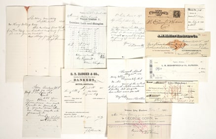 Montana Vigilantes Signatures 1863-65 [198438]