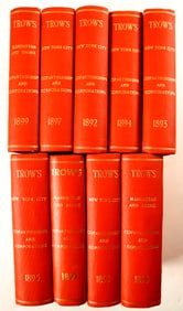 Trow's New York Corporation Directories for the 1890's [81143]
