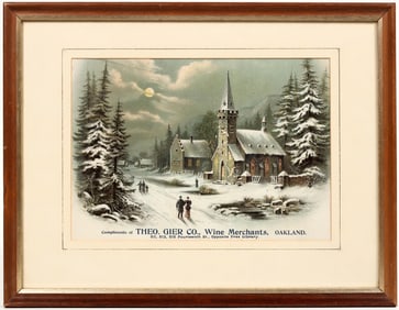 Theo. Gier Co. Wine Merchants Framed Print [197531]