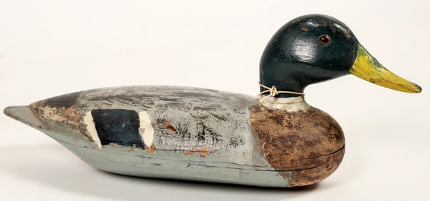 Mallard Duck Decoy 1890-1920's Illinois River Style [197256]