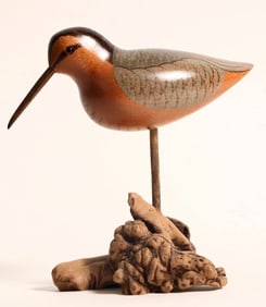 Wood Decoy Long Billed Curlew Water Bird [184011]