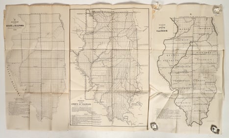 Illinois GLO Map Suite, 1848-1852 (3) [190745]