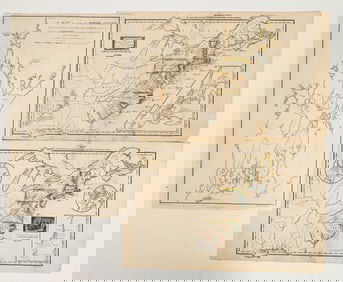 Vintage Maps of Rhode Island, East Coast of United States. [158249]