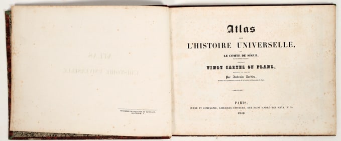 Atlas pour L'Histoire Universelle... Tardieu, Paris, 1840 [198782]