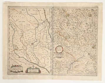 Vintage Map The Territory of Cremasco, Italy [158244]