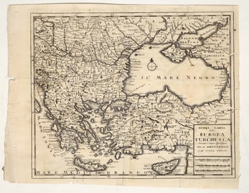 Vintage Map of Turkish Europe [199647]