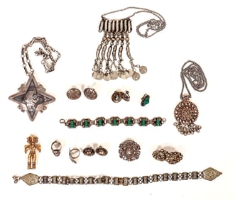 Vintage Mexican Silver Jewelry [192378]