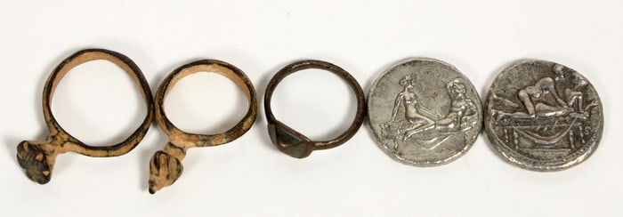 Roman Prostitute Rings and Tokens (5) [200146]