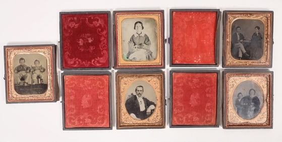 Tintypes, Ambrotypes Collection (5) c1854-60 [191800]