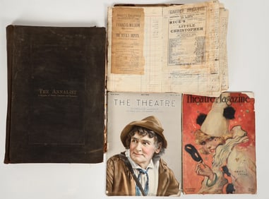 Theatre and Film Collection (Playbill Scrapbook, Vintage Magazines), 1890s-1920s [197903]