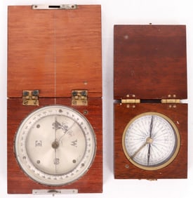 Box Compasses: David White Eng. 1918 and Thomas Jefferson Monticello  [200011]