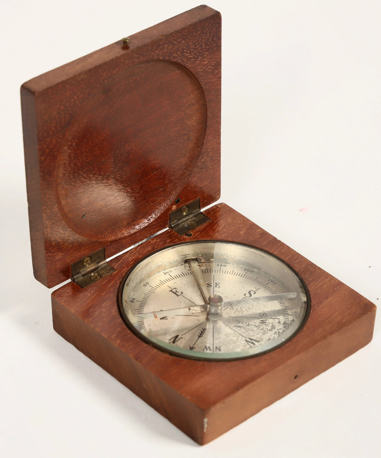 Wood Box Compass Made by  P. Boeringer C. 1910  [198676] (1 of 3)