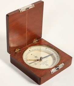 Mahogany Wood Box Compass made by W & L.E. Gurley 1918 [198680]