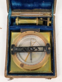 French Graphometer Compass with Case c.1890's [200030]