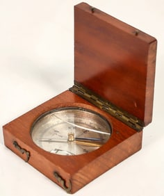Wood Box Compass made in France c. 1910 [198677]