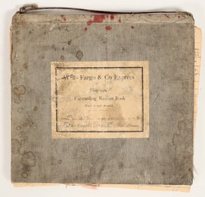Wells Fargo Shipping Book w/ US Documentary Stamp Usage, San Francisco, 1910s [199791]