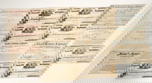 Adams Express Company Receipts  incl. San Francisco Gold Rush [199793]