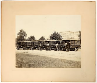 Fantastic Adams Express Co. / Southern Express Co. Early Express Vehicles Photograph [197629]