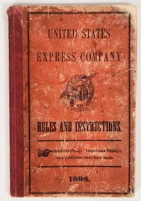 United States Express Company Rules & Regulations, 1884 [197619]