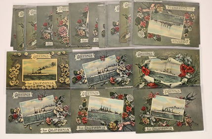 Great White Fleet Postcard Convoy [199693]