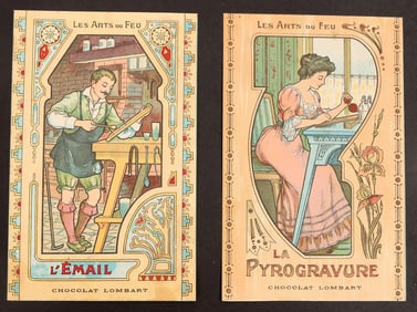 Art Nouveau - Advertising Chocolate Cards, c1900-10 (2) [188168]