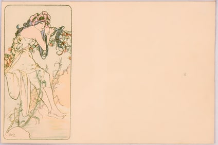 Art Nouveau - Mucha-10, Postcard  1900 [185885]