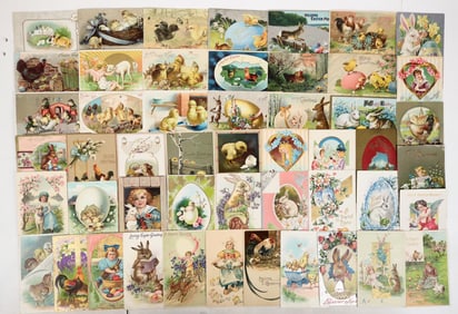 Easter Vintage Embossed Postcards, 50 [197276]