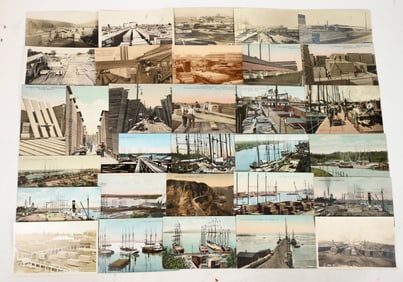 Lumber Ships, Wharfs and Yard Postcards, 31 [197274]